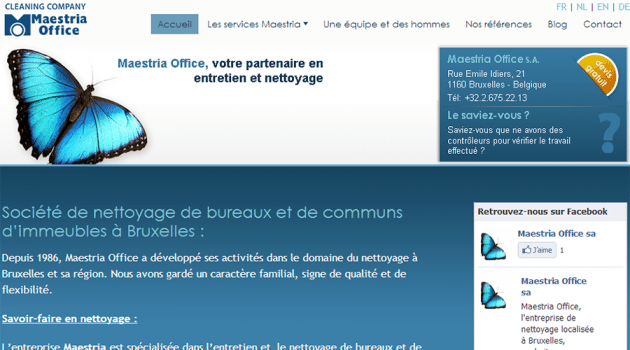 Site Internet de Maestria Office