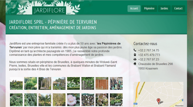 Pépinière-Jardiflore Site Internet