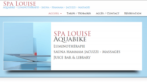 Spa-Louise (Site Internet & Reservations Online)
