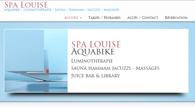 Spa-Louise (Site Internet & Reservations Online)